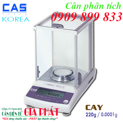 Cân điện tử Cas CAY 220g / 0.0001g cân phân tích Cas Korea