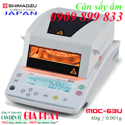 Shimadzu MOC-63u, cân sấy ẩm Shimadzu MOC63u 60g/0.001g