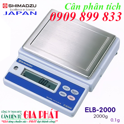 Shimadzu ELB-2000, cân điện tử Shimadzu ELB-2000 2000g 0.1g