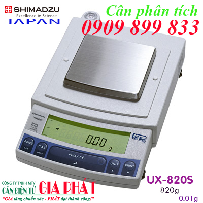 Shimadzu UX-820S, cân điện tử Shimadzu UX820S 820g 0.01g