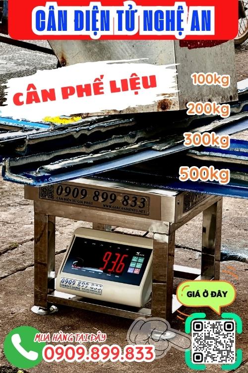 Cân điện tử ở Nghệ An - cân điện tử cân phế liệu 200kg 300kg 500kg