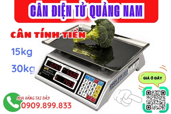Cân điện tử Quảng Nam - cân tính tiền siêu thị 15kg 30kg