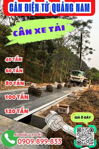 Cân điện tử Quảng Nam - trạm cân xe tải 40 tấn 60 tấn 80 tấn 100 tấn 120 tấn