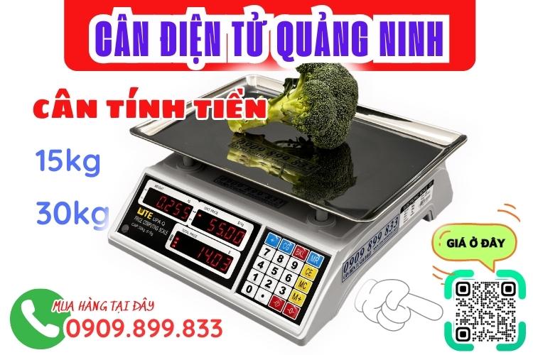 Cân điện tử Quảng Ninh - cân tính tiền siêu thị 15kg 30kg