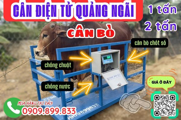 Cân điện tử Quảng Ngãi - cân điện tử cân bò 1 tấn 2 tấn