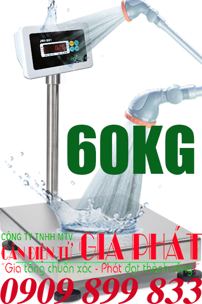 Cân điện tử 60kg chống nước cân điện tử JWI-501 60kg