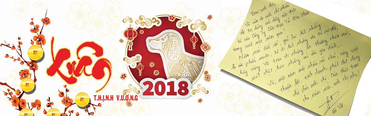 Cân Điện Tử Gia Phát chúc mừng năm mới Xuân Mậu Tuất 2018