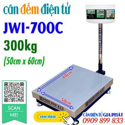 Cân điện tử đếm jwi-700c bàn cân 300kg 