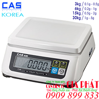 Cân điện tử Cas SW2 3kg 6kg 15kg 30kg, cân điện tử Cas Korea giá rẻ