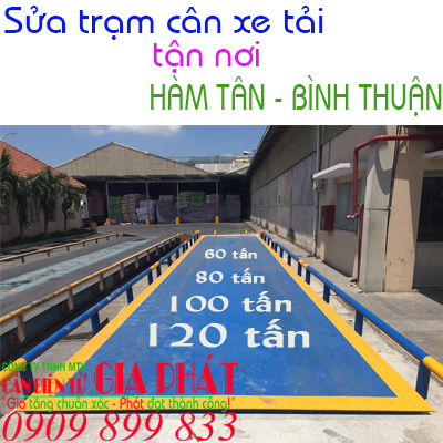 Sửa trạm cân xe tải ô tô ở tại Hàm Tân Bình Thuận 40 60 80 100 120 tấn
