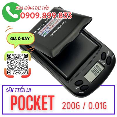 Cân điện tử 100g 200g - cân điện tử Pocket 200g/0.01g 3 pin AAA