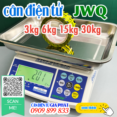 Jadever JWQ 3kg 6kg 15kg 30kg - Cân Điện Tử Gia Phát