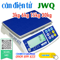 Cân điện tử JWQ 3kg 6kg 15kg 30kg, cân điện tử Jadever Đài Loan