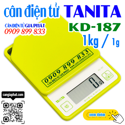 Cân điện tử 1kg - Tanita KD187 - Nhật