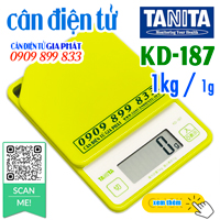 Cân điện tử 1kg - Tanita KD187 - Nhật