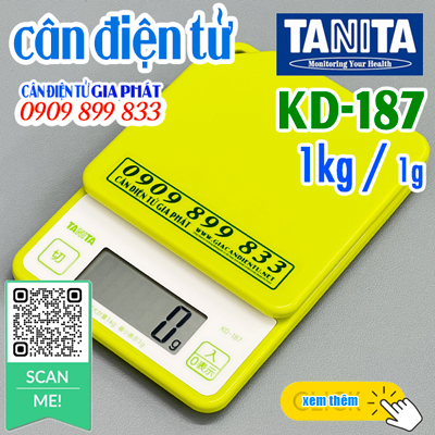 Cân điện tử Tanita KD187 1kg - CÂN ĐIỆN TỬ GIA PHÁT