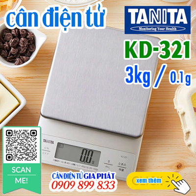 Cân điện tử Tanita KD-321 3kg - CÂN ĐIỆN TỬ GIA PHÁT