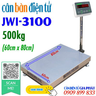 Cân bàn điện tử JWI-3100 500kg 600kg - CÂN ĐIỆN TỬ GIA PHÁT