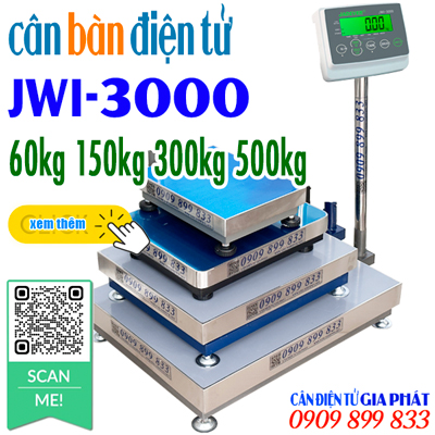 Bàn cân điện tử JWI-3000 60kg 100kg 150kg 200kg 300kg 500kg