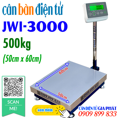 Cân điện tử JWI-3000 500kg 600kg - CÂN ĐIỆN TỬ GIA PHÁT