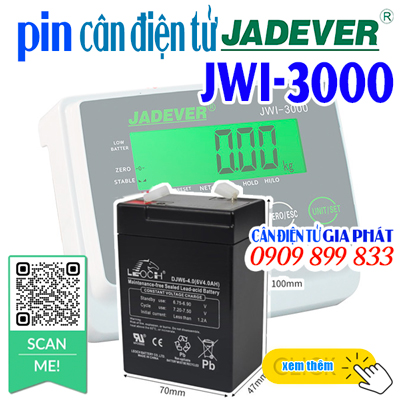 Pin cân điện tử JWI-3000 60kg 100kg 150kg 200kg 300kg 500kg