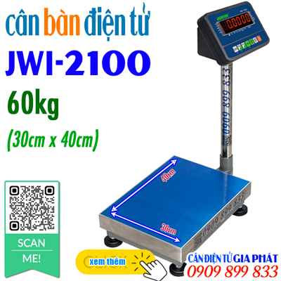 Cân điện tử JWI-2100 30kg 60kg - CÂN ĐIỆN TỬ GIA PHÁT
