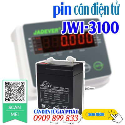 Pin cân điện tử JWI-3100 100kg 200kg 300kg 500kg