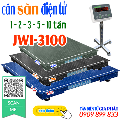 Cân sàn điện tử JWI-3100 1 tấn 2 tấn 3 tấn 5 tấn 10 tấn 