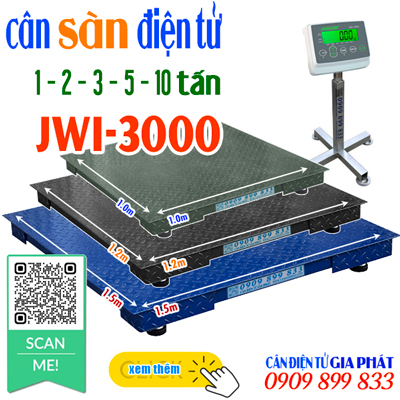 Cân sàn điện tử JWI-3000 1 tấn 2 tấn 3 tấn 5 tấn 10 tấn