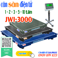 Cân sàn điện tử JWI-3000 1 tấn - 2 tấn - 3 tấn - 5 tấn - 10 tấn
