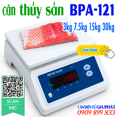 Cân điện tử chống nước BPA-121 3kg 7.5kg 15kg 30kg METTLER TOLEDO