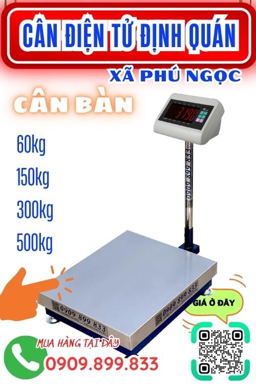 Cân điện tử ở Phú Ngọc Định Quán Đồng Nai - cân bàn 100kg 200kg 300kg 500kg