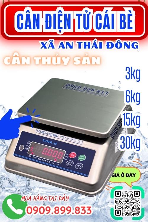 Cân điện tử ở An Thái Đông Cái Bè Tiền Giang - cân thủy sản 3kg 6kg 15kg 30kg