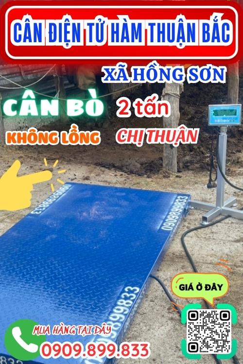 Cân điện tử ở Hồng Sơn - Hàm Thuận Bắc 
