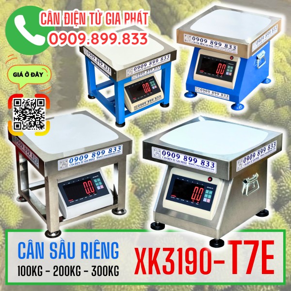 CÂN SẦU RIÊNG 100KG 200KG 300KG - CÂN ĐIỆN TỬ INOX T7E