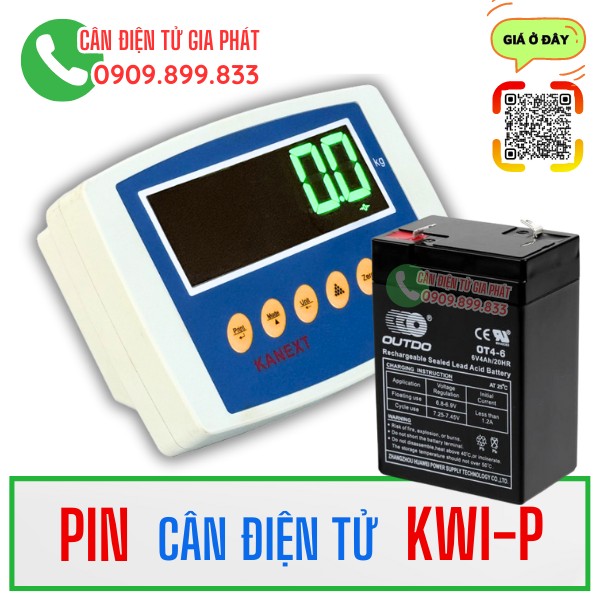 Pin cân điện tử Kanext KWI-P 6V - Sửa cân điện tử Kanext KWI-P