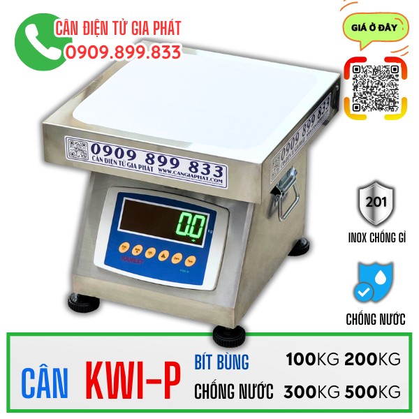 Cân điện tử Kanext KWI-P inox chống nước 100kg 200kg 300kg 500kg