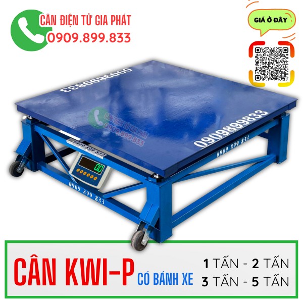 Cân điện tử Kanext KWI-P có bánh xe 1 tấn 2 tấn 3 tấn