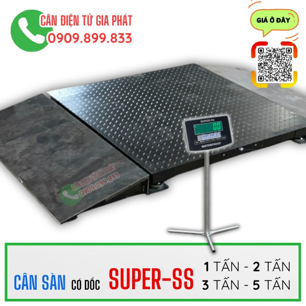 Cân điện tử Super-SS có 2 dốc 1 tấn 2 tấn 3 tấn