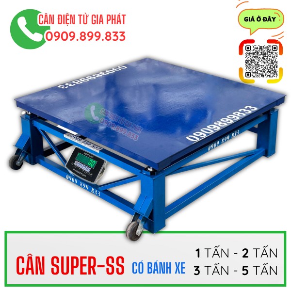 Cân điện tử Super-SS có bánh xe 1 tấn 2 tấn 3 tấn