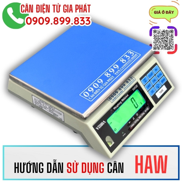 Hướng dẫn sử dụng cân điện tử HAW 3kg 6kg 15kg 30kg