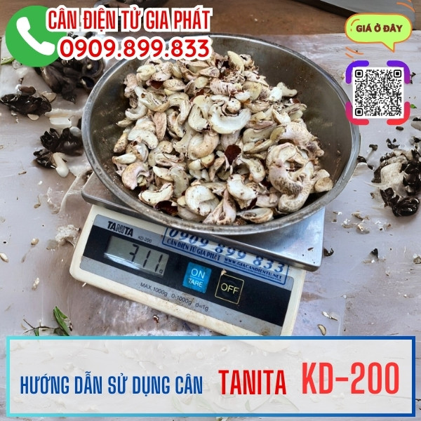Hướng dẫn sử dụng cân điện tử Tanita KD-200 1kg 2kg 5kg