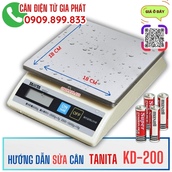 Hướng dẫn sửa cân điện tử Tanita KD-200 1kg 2k 5kg