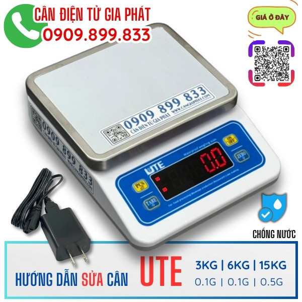 Hướng dẫn sửa cân điện tử UTE 3kg 6kg 15kg chống nước
