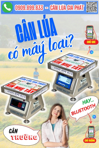 Cân lúa điện tử có mấy loại kết nối bluetooth 2 điện thoại
