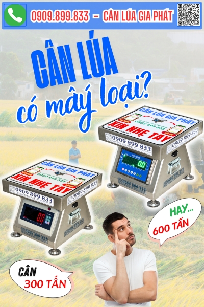 Cân lúa điện tử có mấy loại cân tối đa 300 tấn hay 600 tấn mỗi lần sạc