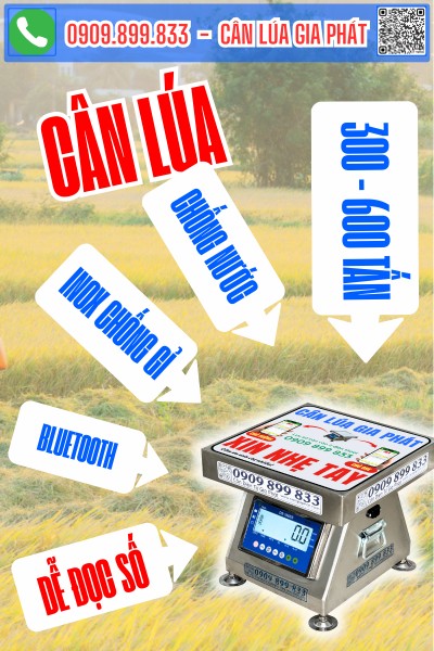 Cân điện tử cân lúa tốt nhất dễ đọc số nhất Gia Phát