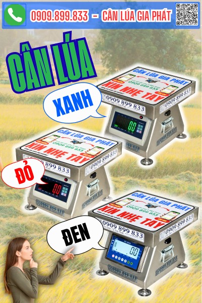 Mua cân lúa nên mua cân điện tử số đỏ, số đen, hay số xanh?