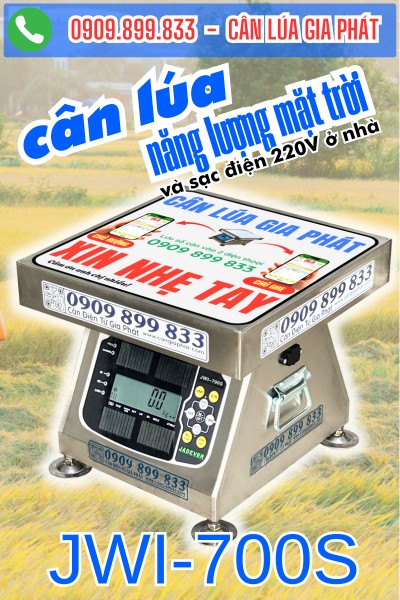 Sạc pin cân điện tử cân lúa bằng năng lượng mặt trời có được không?
