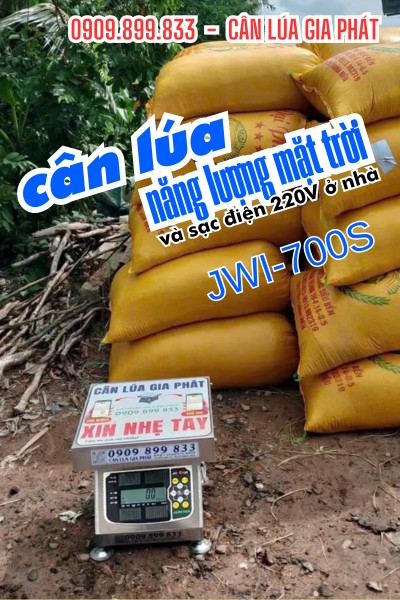 Cân lúa JWI-700S 300kg năng lượng mặt trời